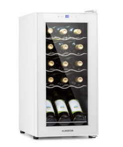 Klarstein Shiraz 15 Slim Uno, borhűtő, 44 liter, 135 W, 5 – 18 °C, érintőképernyős, fekete