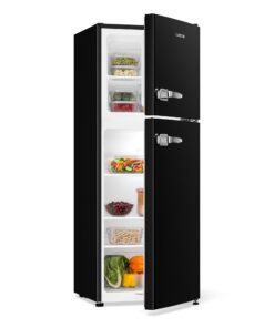 Klarstein Audrey, kombinált hűtőszekrény, 97/39 l, retró megjelenés