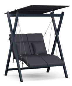 Blumfeldt FlexiSwing, hollywoodi hinta, 2 üléses, állítható háttámla, napellenző, időjárásálló