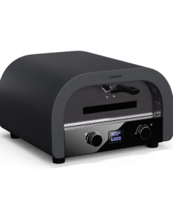 Klarstein FornoVetro pizzasütő kültéri használatra, Kettős fűtőelemek, 2200 W, 450 °C, Cool Touch