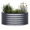 Blumfeldt High Grow Half Circle, félkör alakú magaságyás, 105x43x60 cm, hullámos acéllemezből, egyszerű összeszerelés, rozsda- és fagyálló