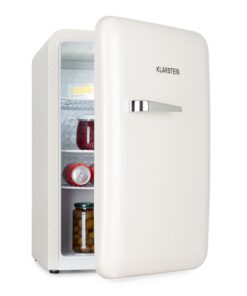 Klarstein Audrey Retro, hűtőszekrény, 70 liter, 3 polc, 2 rekesz az ajtóban, belső világítás