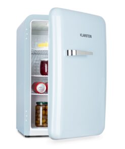 Klarstein Audrey Retro, hűtőszekrény, 70 liter, 3 polc, 2 rekesz az ajtóban, belső világítás