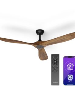 Klarstein Bahama Breeze Smart Mennyezeti ventilátor, masszív fa rotorlapátok, távirányító + vezérlés alkalmazás segítségével