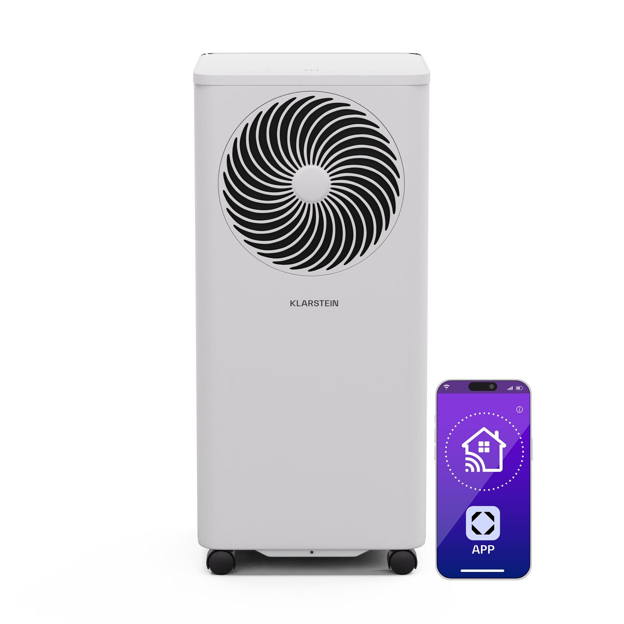 Klarstein Aero Ring 9K klímaberendezés, 9000 BTU, mobil és okos, max. 31 m² hangvezérléssel