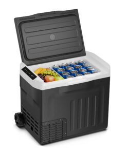 Klarstein PolarForce 37 l kompresszoros hűtődoboz, LCD panel, világítás, off-road, akkumulátorvédelem, 12V/230V