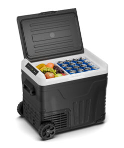 Klarstein PolarForce 50L kompresszoros hűtődoboz, LCD panel, világítás, off-road, akkumulátorvédelem, 12V/230V
