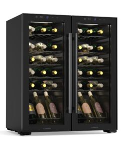 Klarstein Shiraz borhűtő, 2 hűtési zóna, LED világítás, érintéses vezérlés, szabadon álló