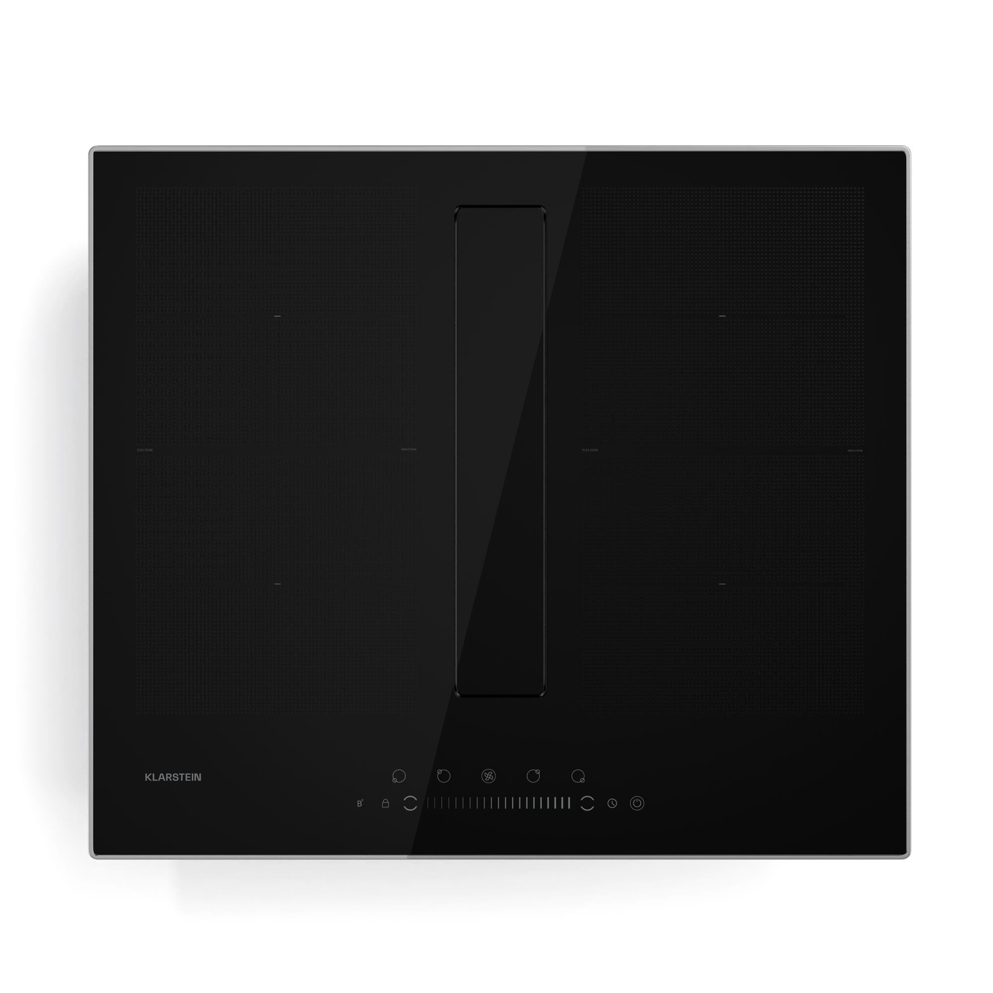 Klarstein Chef-Fusion Prime Down Air System, 2 az 1-ben, indukciós főzőlap + páraelszívó, nagy teljesítményű