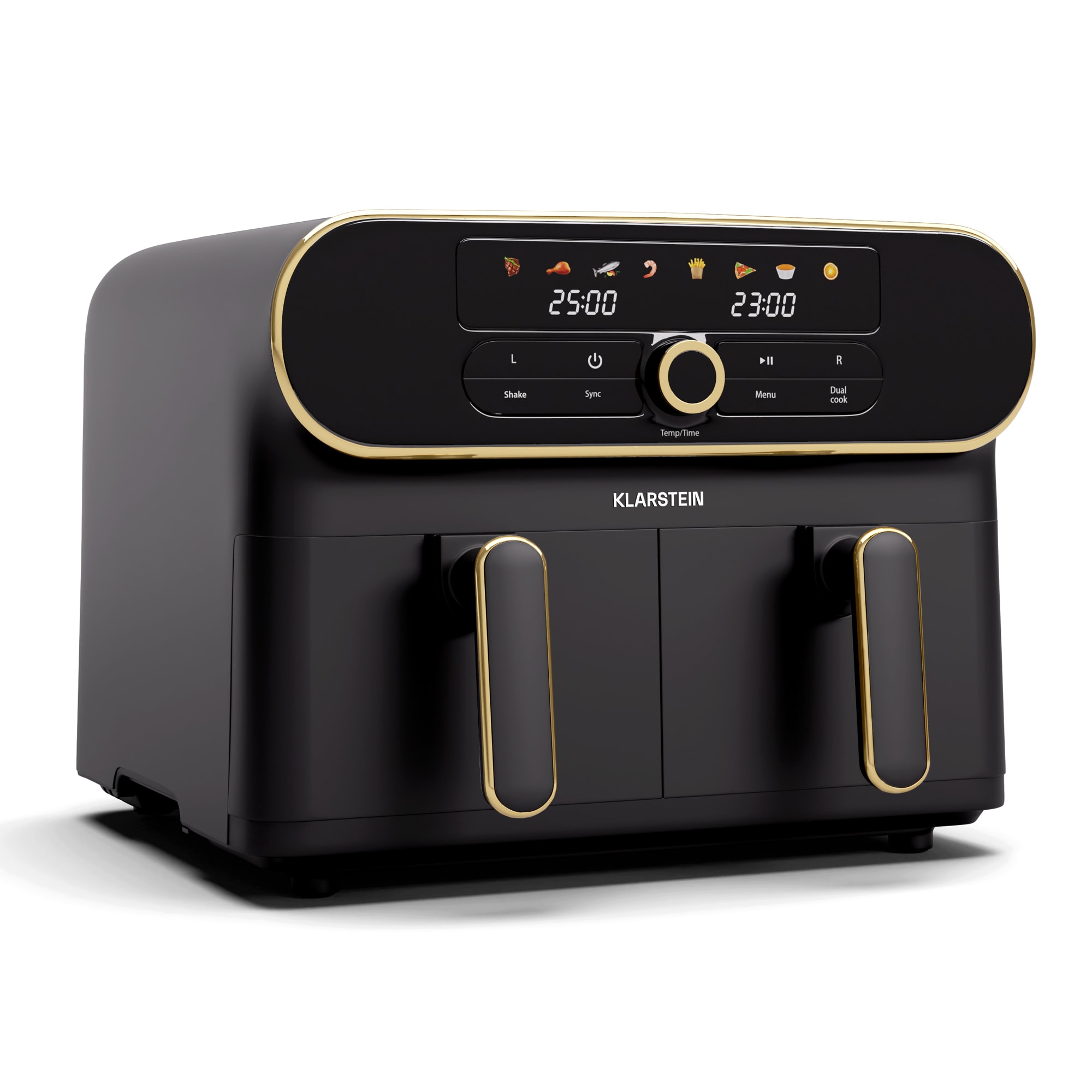 Klarstein AuraAir Color Touch forrólevegős fritőz, 10 l, 1700 W, 80 - 200 °C, 8 program