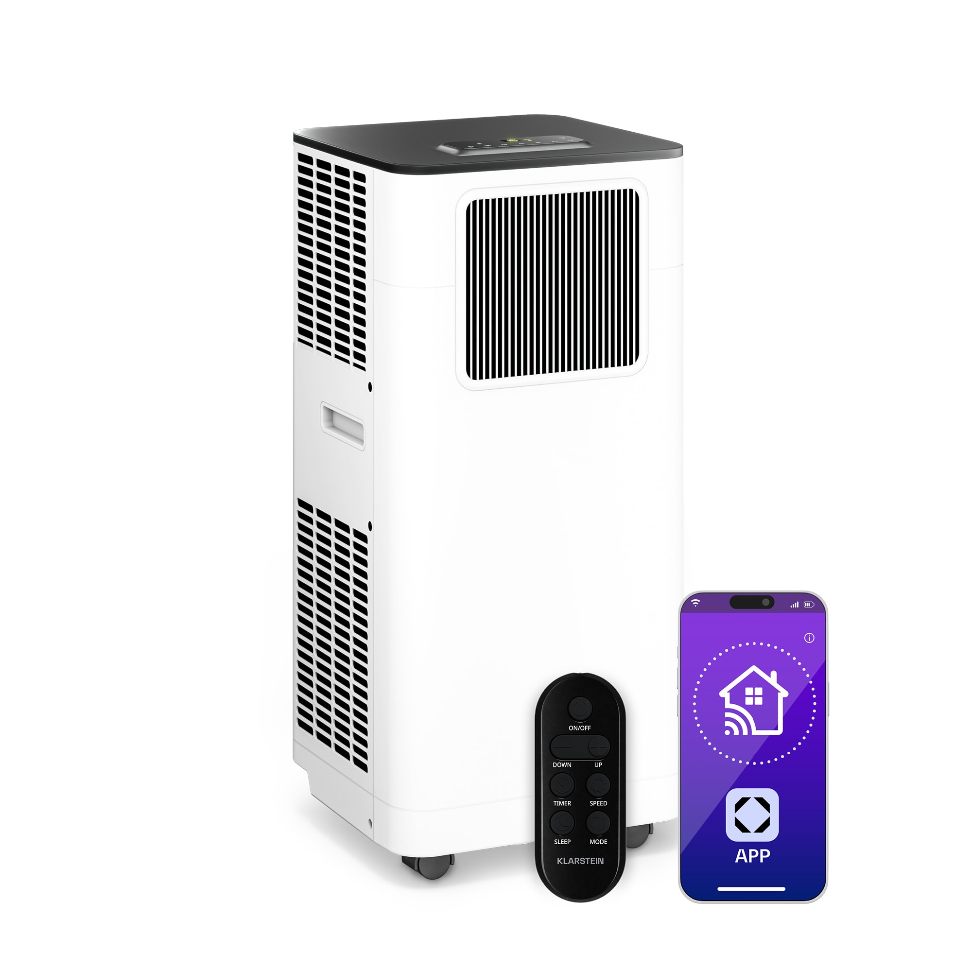 Klarstein Breeze Box mobil klímaberendezés | 11000 BTU | 32 cm | 51 m² | Energiaosztály A
