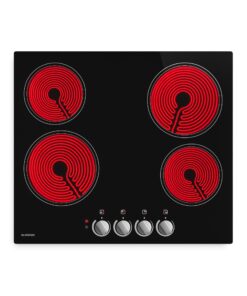 Klarstein EasyCook üvegkerámia főzőlap | 4 főzőzóna | 6000 W | 11 teljesítményszint | 60 cm