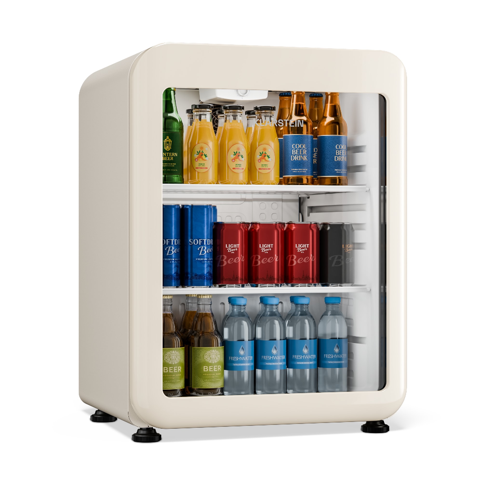 Klarstein Audrey Evo italhűtő | 64 x 47,5 cm | LED belső világítás | 85 W | 42 dB