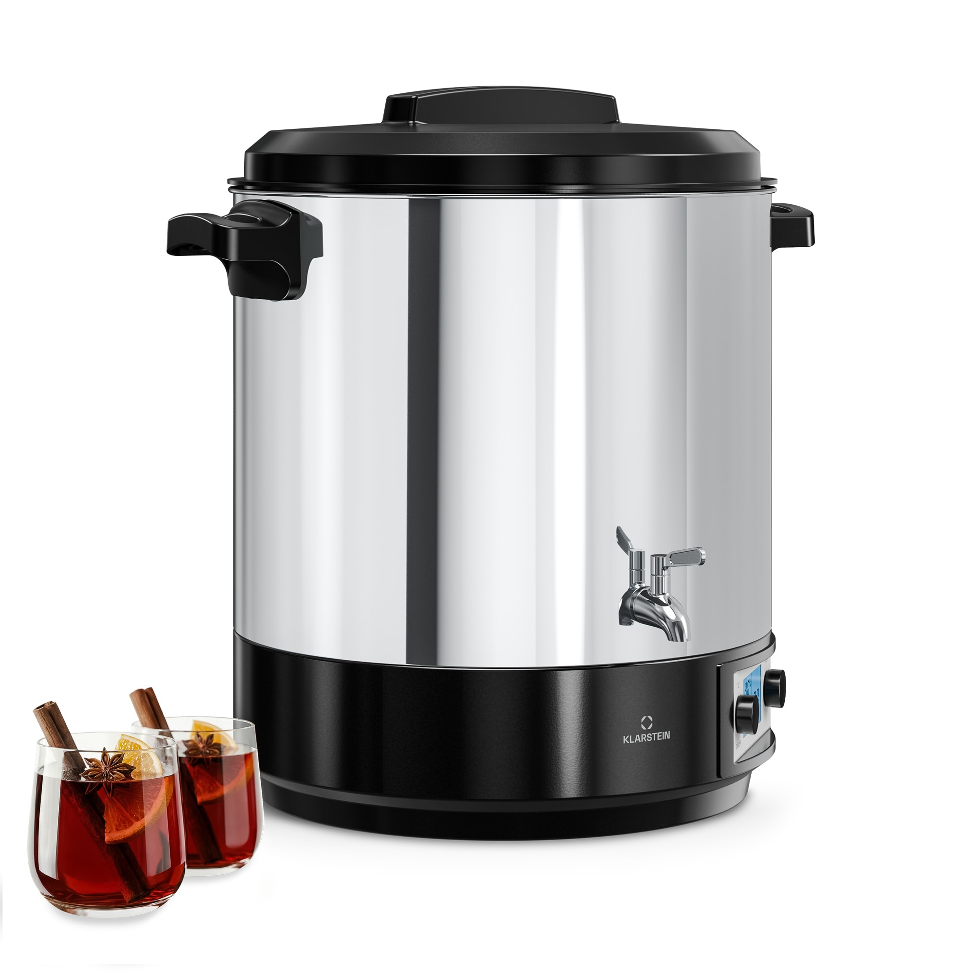 Klarstein Biggie befőző- és forraltbor automat | 25 liter | 30-100 °C | 2000 W | rozsdamentes acél
