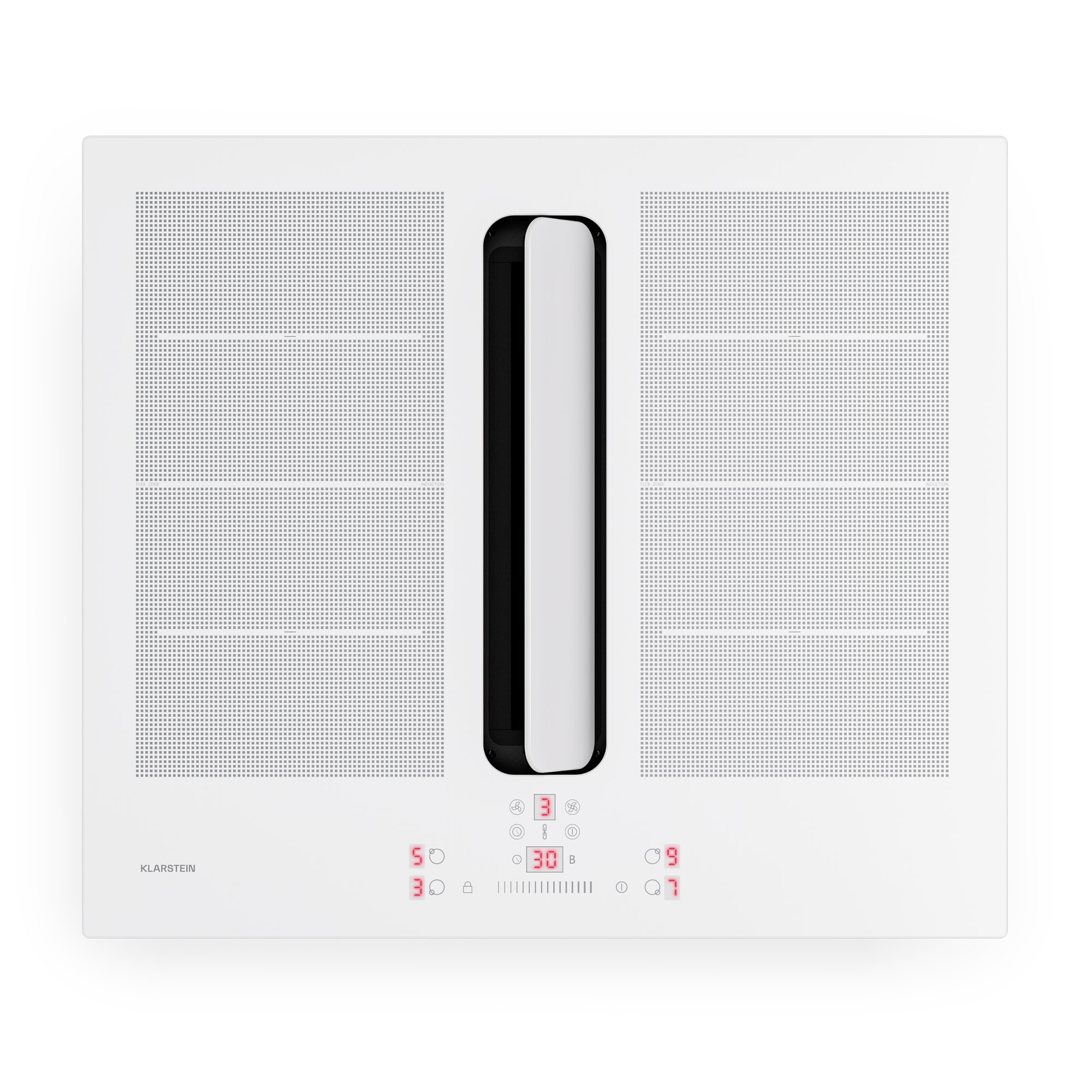 Klarstein ChefFusion indukciós főzőlap páraelszívóval | 4 főzőzóna | 7200 W | 504,3 m³/h | 60 cm