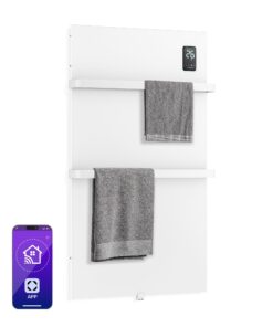 Klarstein BathRadiant Smart infravörös panel | 600 W | 10 m² | Érintőképernyős vezérlés és hangvezérlés